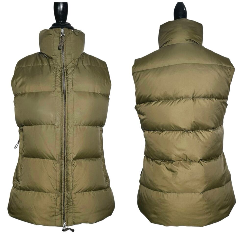 Banana Republic | Women | Vtg Olive Green Down Fill Sporty Puffer Vest | Small